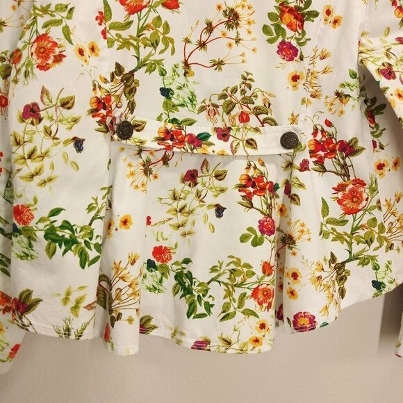 DISNEY'S Alice Through the Looking Glass Designer Collection floral jacket XL - Picture 5 of 9